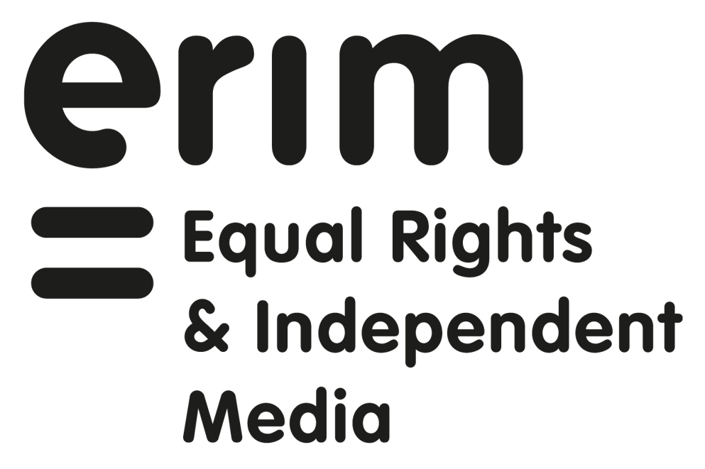 ERIM (Equal Rigths & Independent Media - anciennement IREX Europe) logo
