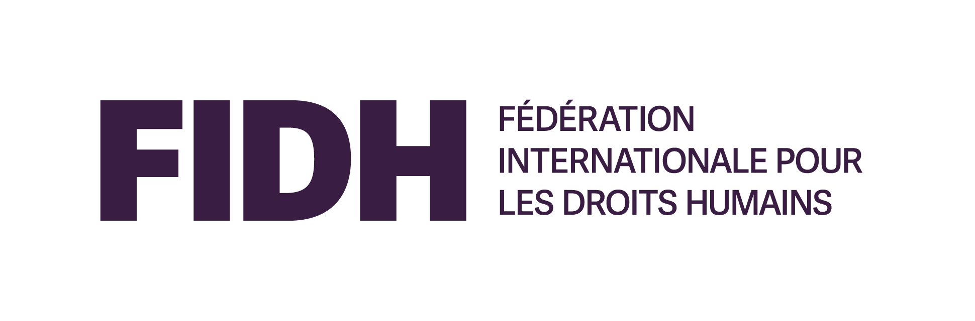Fédération Internationale pour les Droits Humains (FIDH) logo